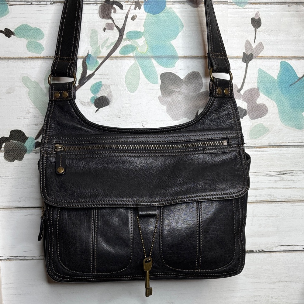 Vintage Fossil Messenger Bag